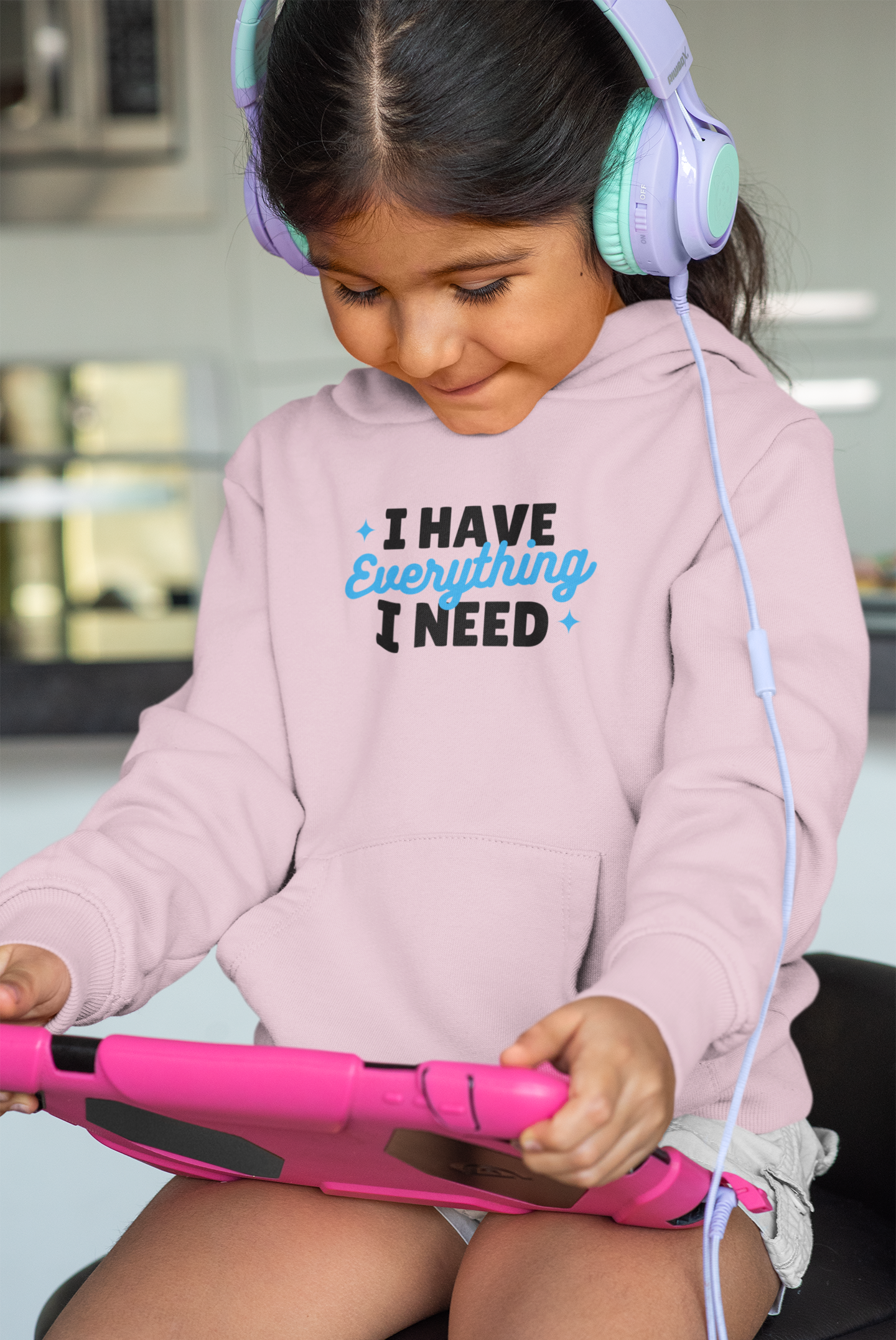 Kids Fluffy Hoody - I have everything