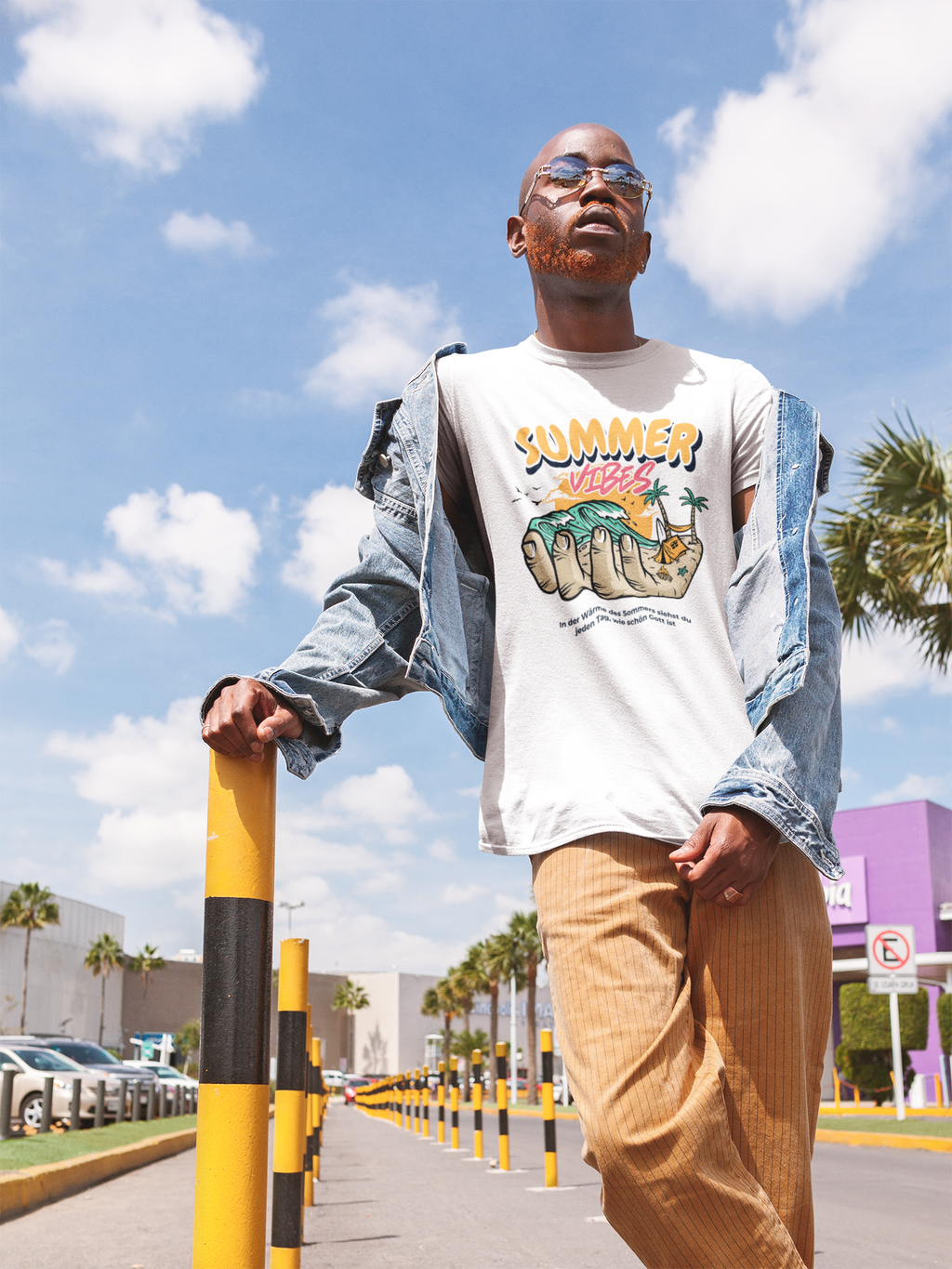 Organic T-Shirt Round Neck - Summer vibes